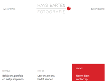 Tablet Screenshot of hansbarten.nl